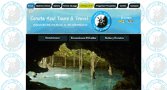Desktop Screenshot of cenoteazultours.com